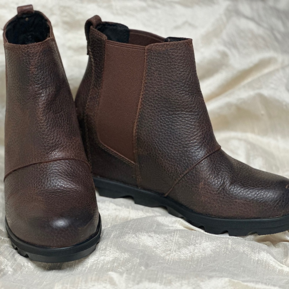 Women's Sorel Wedge Booties, Brown